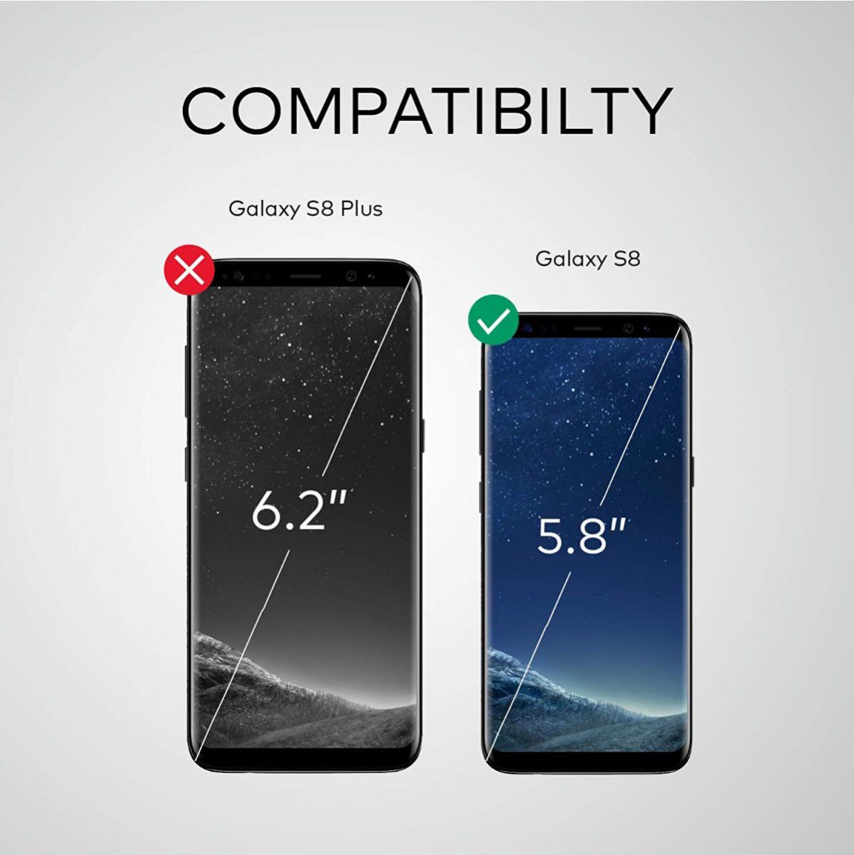 RhinoShield Impact Protection Samsung Galaxy S8 Screen Protector afbeelding 7