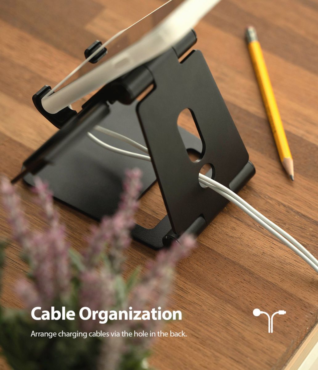 Ringke Super Folding Apple iPhone en Apple Watch Stand Zwart afbeelding 6