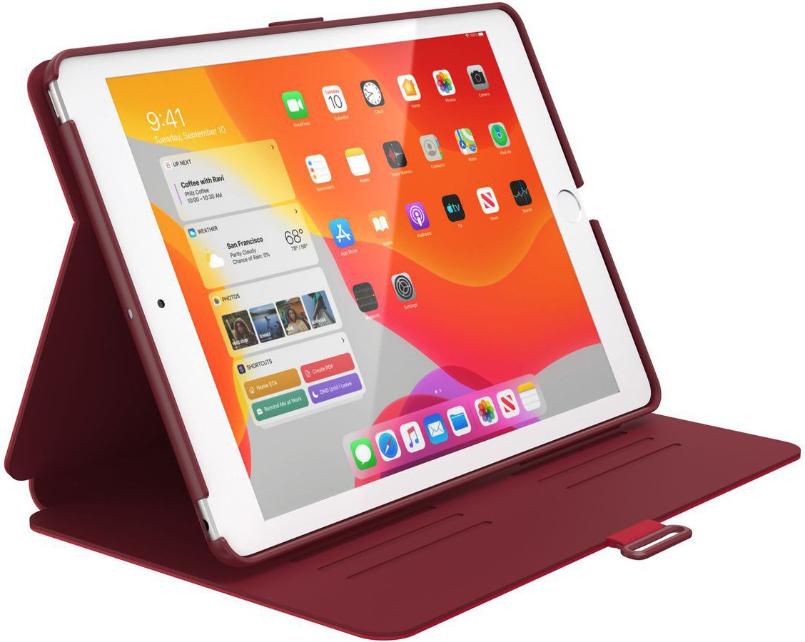 Speck Balance Folio Apple iPad 10.2 2019 / 2020 / 2021 Hoes Rood afbeelding 1