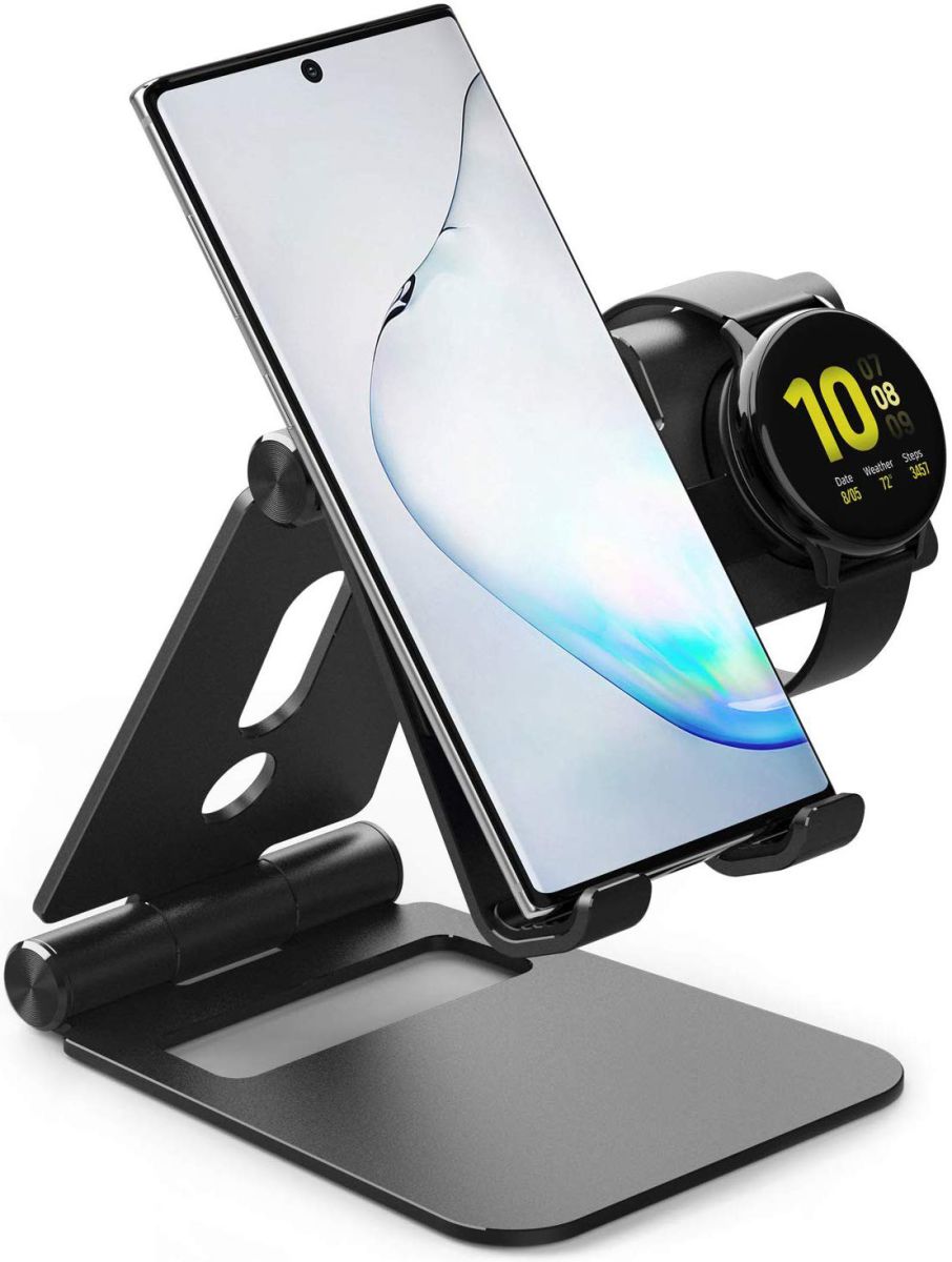 Ringke Super Folding Universele Smartphone en Galaxy Watch Stand Zwart afbeelding 1