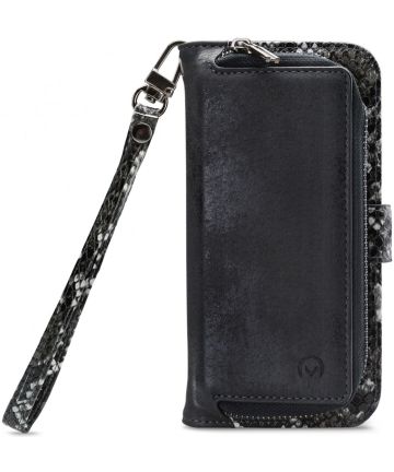 Mobilize Gelly Wallet Zipper Samsung Galaxy A71 Hoesje Black Snake Hoesjes