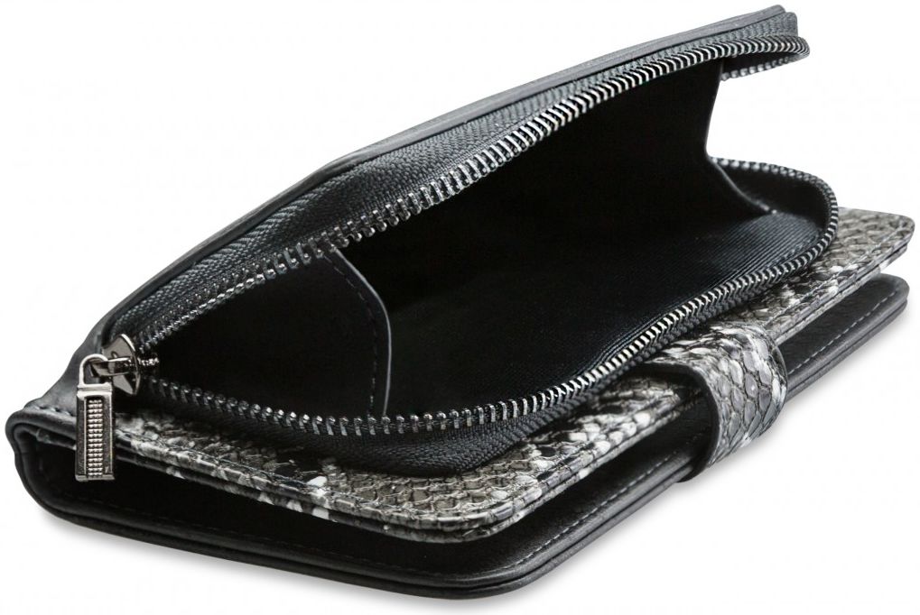 Mobilize Gelly Wallet Zipper Samsung Galaxy A71 Hoesje Black Snake afbeelding 2