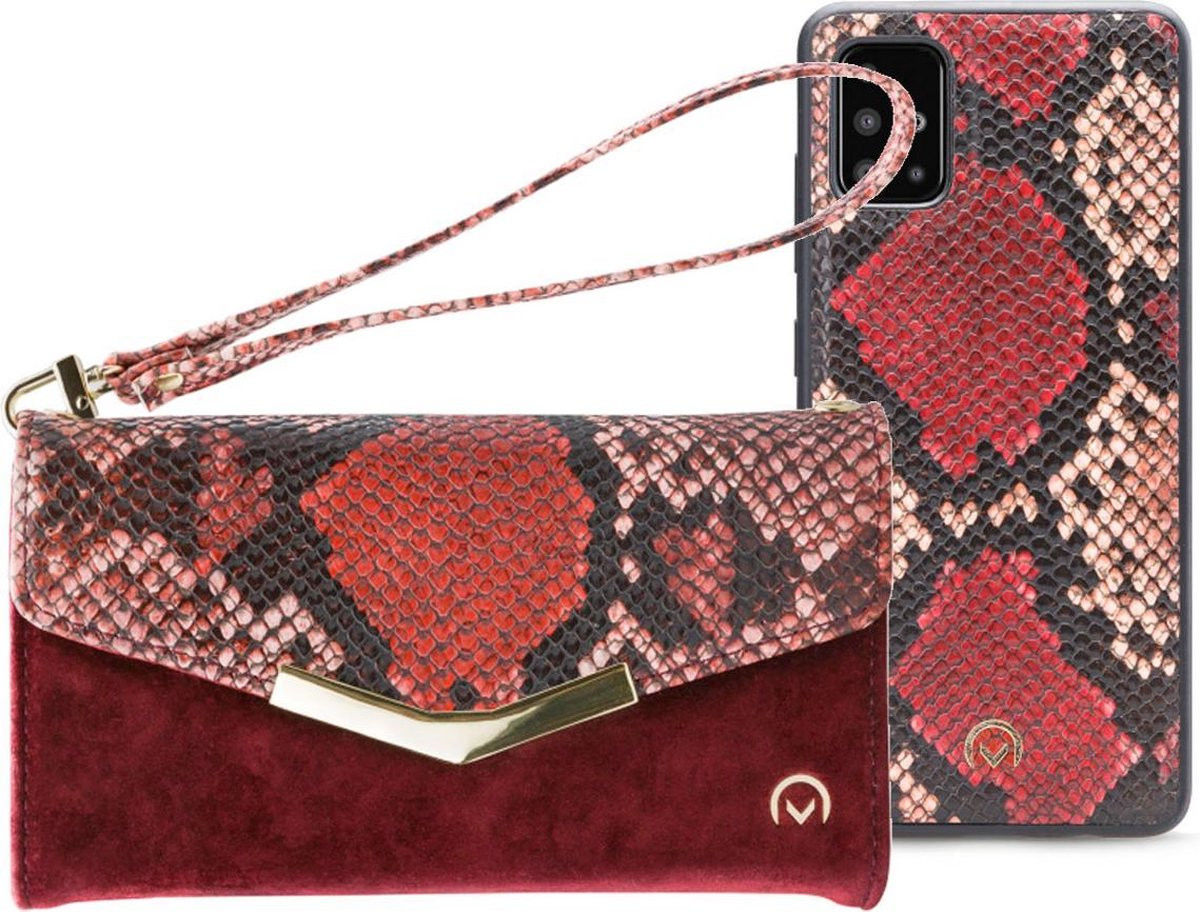 Mobilize Velvet Clutch Samsung Galaxy A51 Hoesje Red Snake afbeelding 2