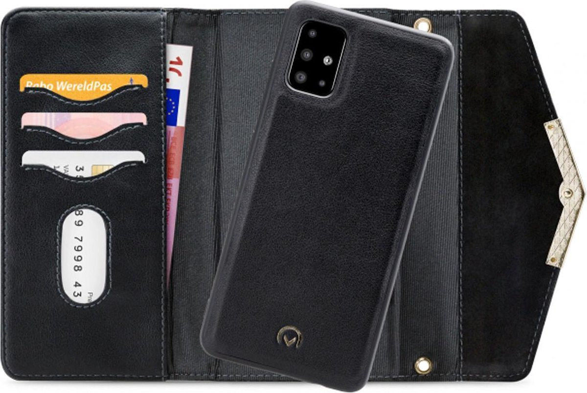 Mobilize Velvet Clutch Samsung Galaxy A51 Hoesje Deep Black afbeelding 1