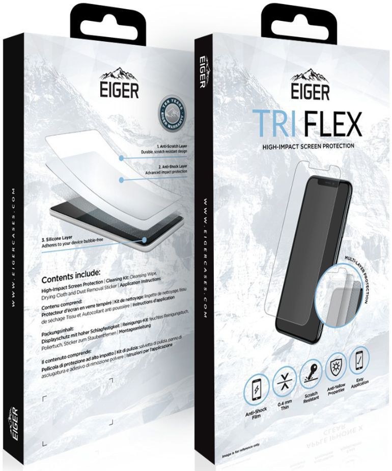 Eiger Apple iPhone 11 / XR Display Folie Screen Protector afbeelding 6