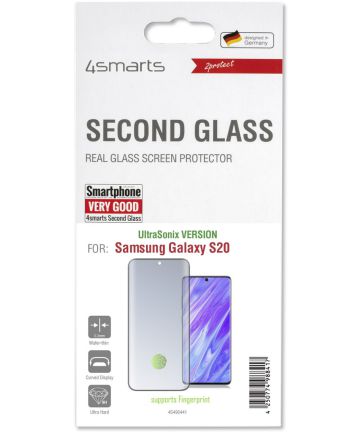 4smarts Second Glass UltraSonix Samsung Galaxy S20 Screen Protector Screen Protectors