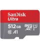 Sandisk Ultra MicroSD kaart 512GB A1 Class 10