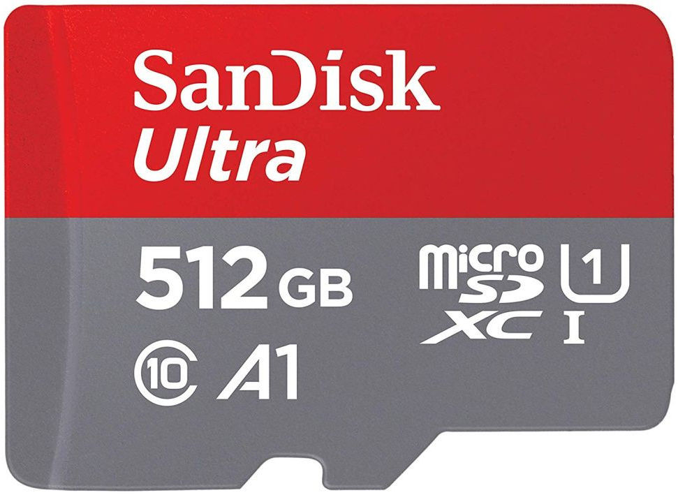 Sandisk Ultra MicroSD kaart 512GB A1 Class 10 afbeelding 1