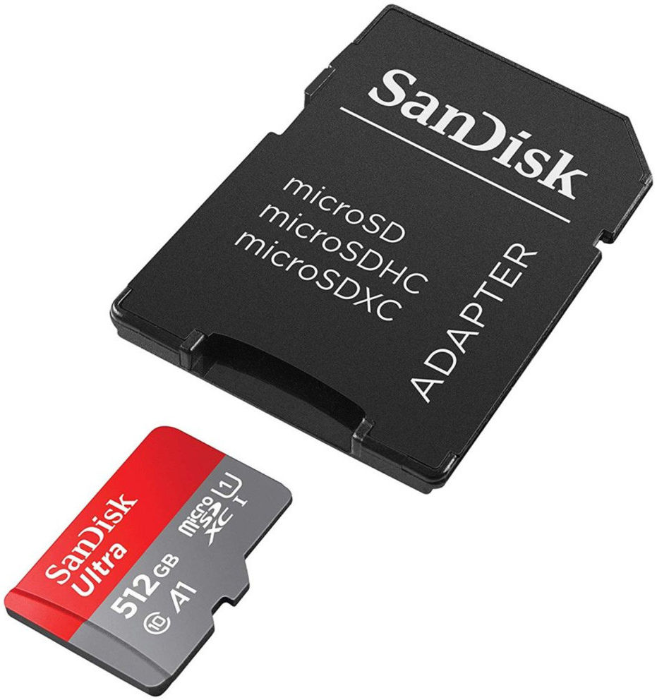 Sandisk Ultra MicroSD kaart 512GB A1 Class 10 afbeelding 2