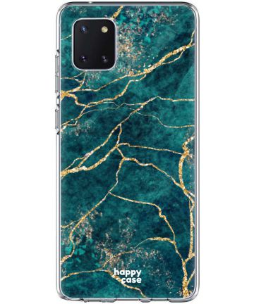 HappyCase Samsung Galaxy Note 10 Lite Hoesje TPU Aqua Marmer Print Hoesjes