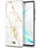 HappyCase Samsung Galaxy Note 10 Lite Hoesje TPU Wit Marmer Print