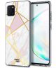 HappyCase Samsung Galaxy Note 10 Lite Hoesje TPU Roze Marmer Print