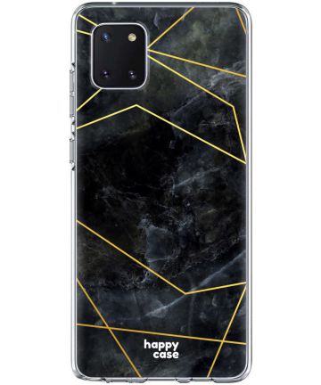 HappyCase Samsung Galaxy Note 10 Lite Hoesje TPU Zwart Marmer Print Hoesjes