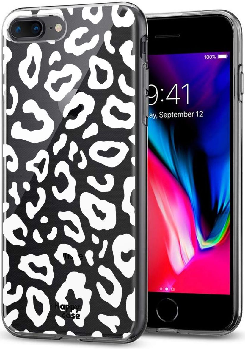 HappyCase Apple iPhone 8 / 7 Plus Hoesje TPU Luipaard Print afbeelding 2