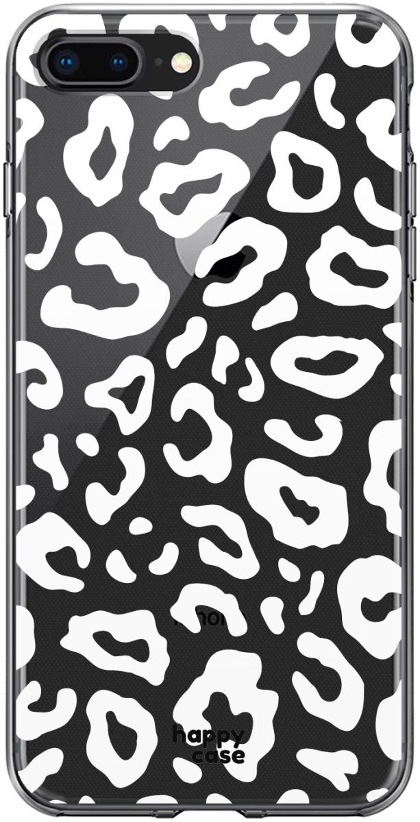HappyCase Apple iPhone 8 / 7 Plus Hoesje TPU Luipaard Print afbeelding 1
