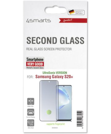 4smarts Second Glass UltraSonix Samsung S20 Plus Screen Protector Screen Protectors