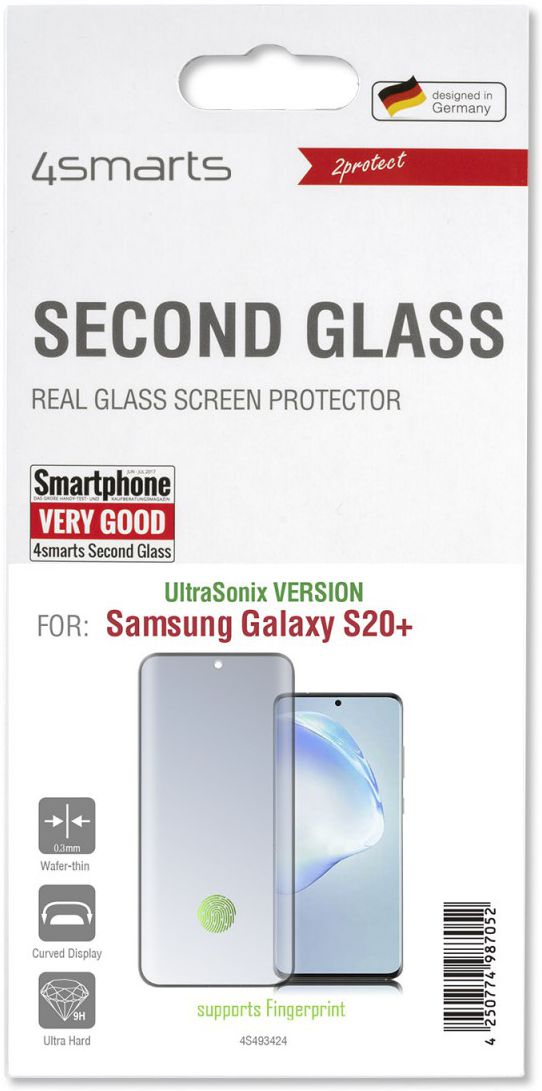 4smarts Second Glass UltraSonix Samsung S20 Plus Screen Protector afbeelding 1