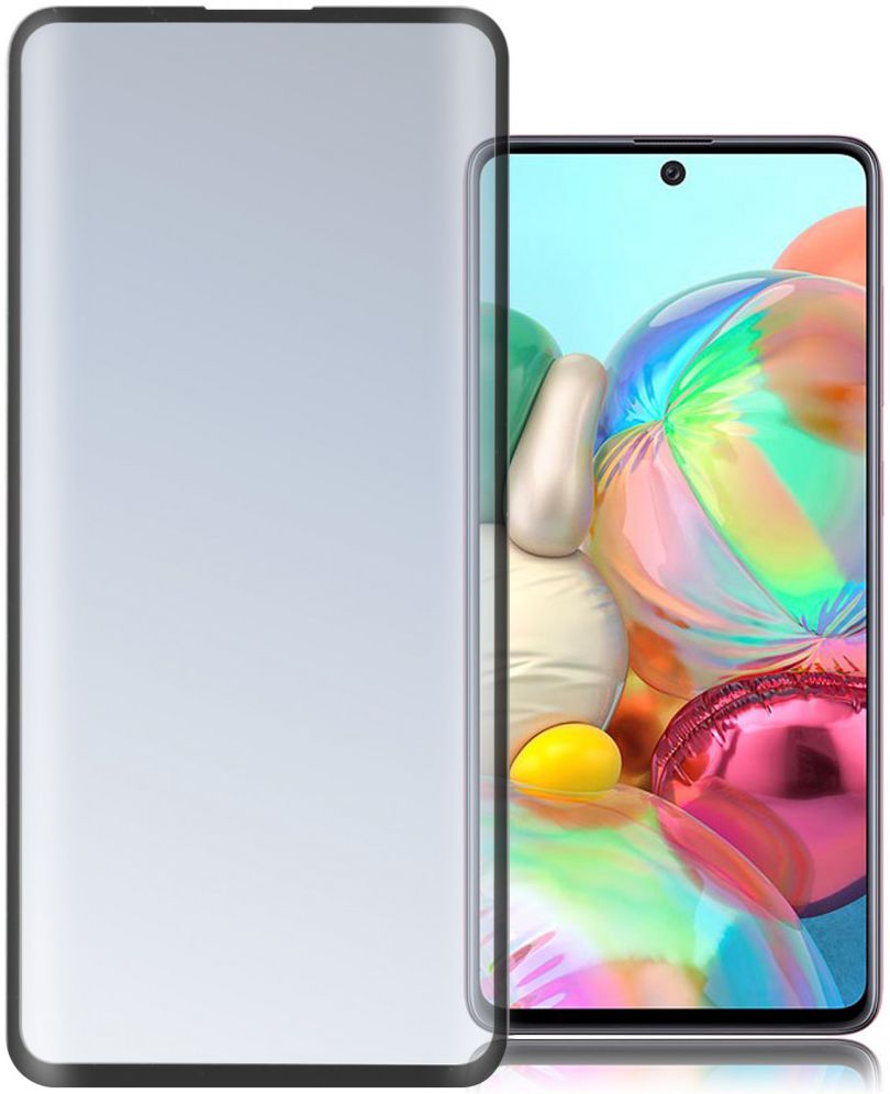 4smarts Second Glass Curved Samsung A71 Screen Protector Zwart afbeelding 2
