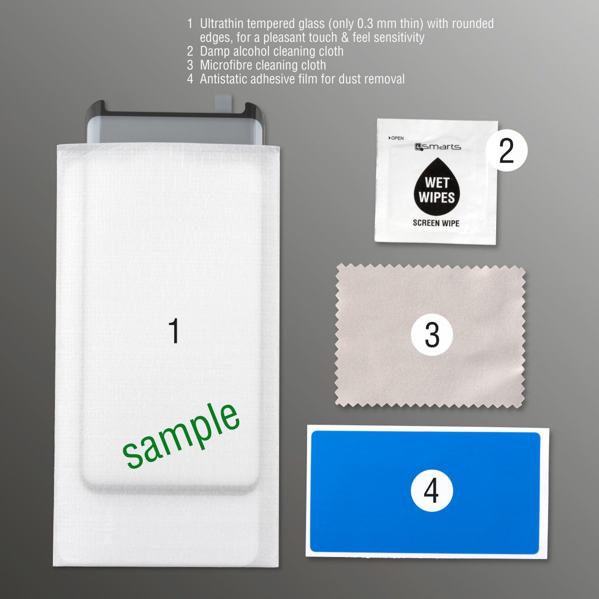4smarts Second Glass Curved Samsung A71 Screen Protector Zwart afbeelding 4
