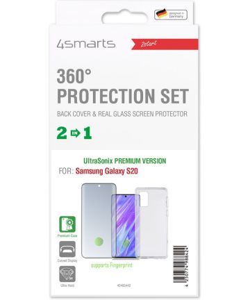 4smarts 360° Premium Protection Set Samsung Galaxy S20 Zwart Hoesjes