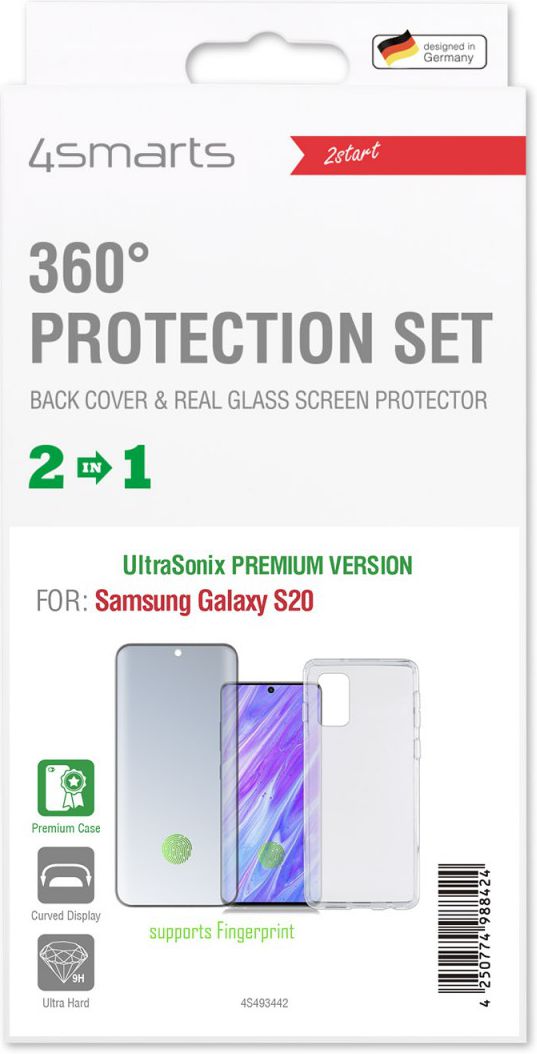 4smarts 360° Premium Protection Set Samsung Galaxy S20 Zwart afbeelding 1