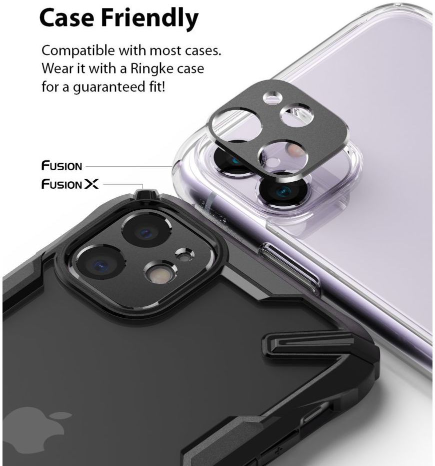 Ringke Tempered Glass Camera Lens Apple iPhone 11 Zwart afbeelding 2