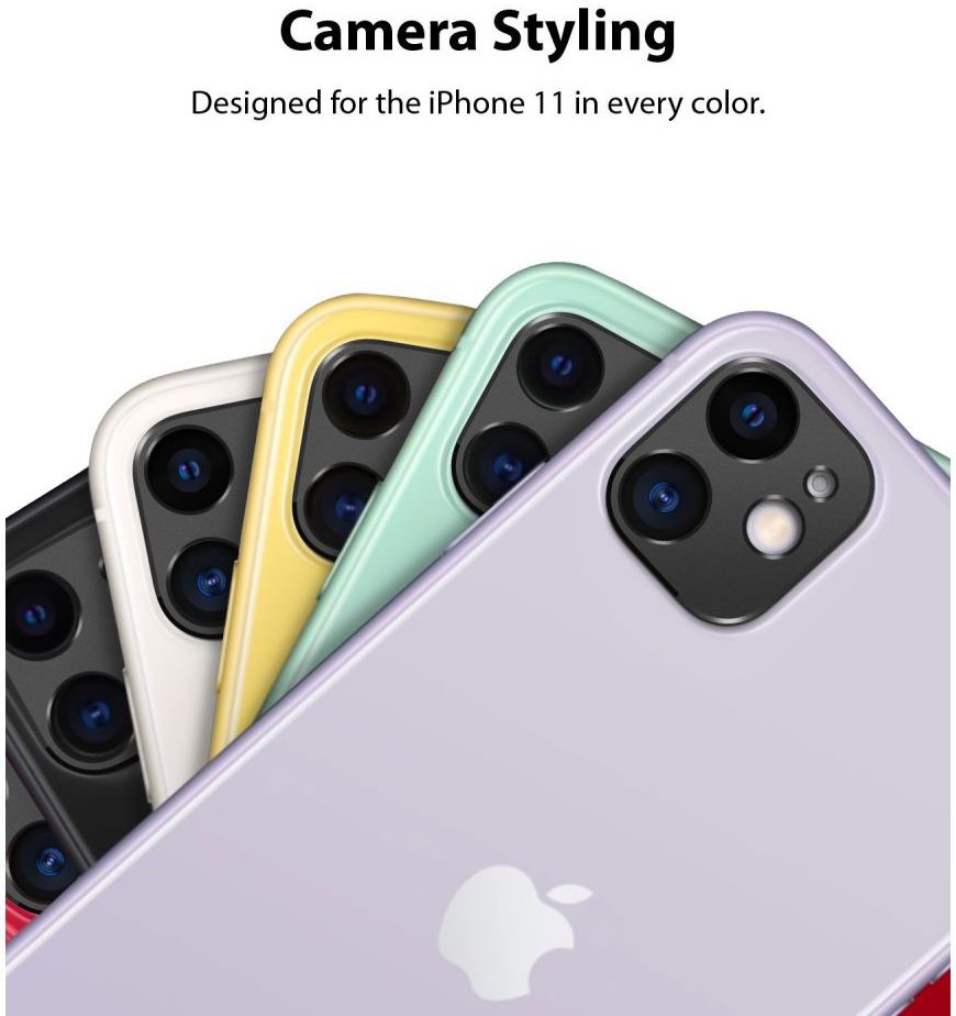 Ringke Tempered Glass Camera Lens Apple iPhone 11 Zwart afbeelding 4