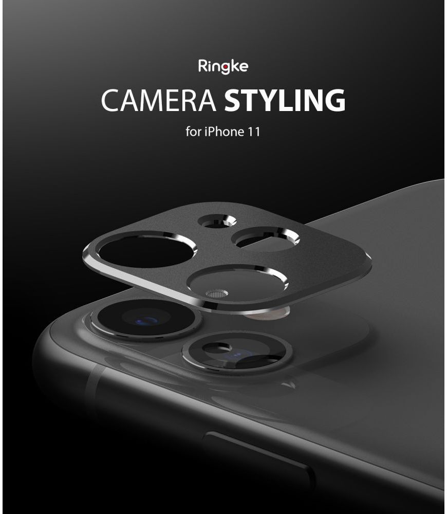 Ringke Tempered Glass Camera Lens Apple iPhone 11 Zwart afbeelding 6