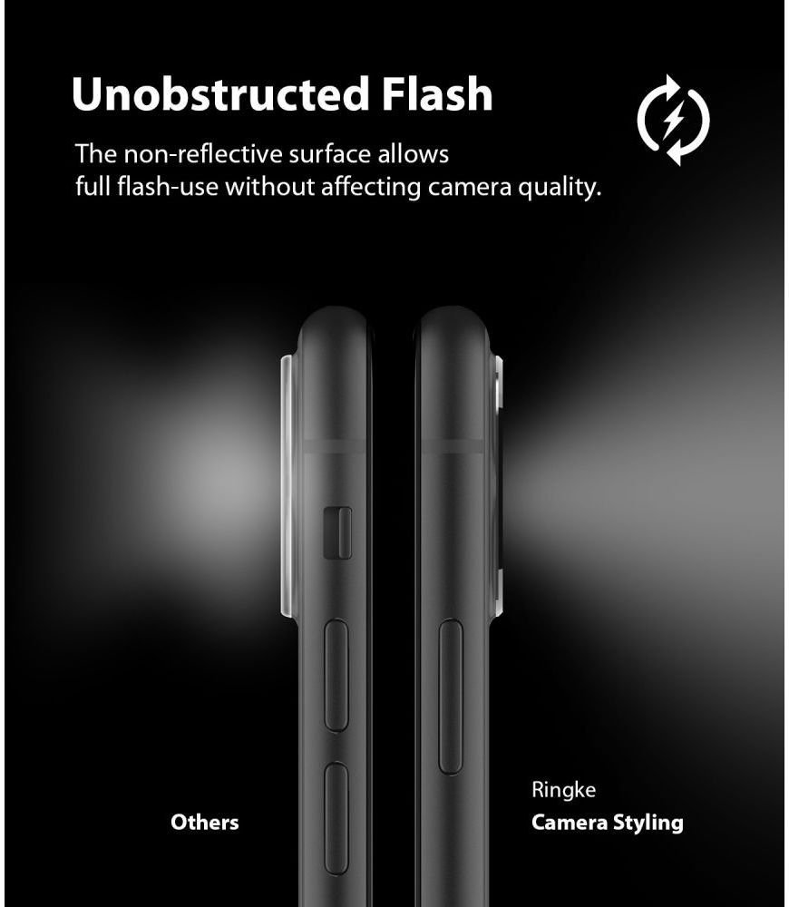 Ringke Tempered Glass Camera Lens Apple iPhone 11 Zwart afbeelding 8
