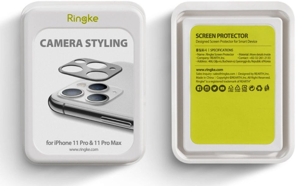 Ringke Tempered Glass Camera Lens Apple iPhone 11 Pro (Max) Zwart afbeelding 8