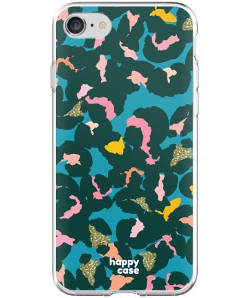 HappyCase Apple iPhone 8 Flexibel TPU Hoesje Summer Leopard Print Hoesjes