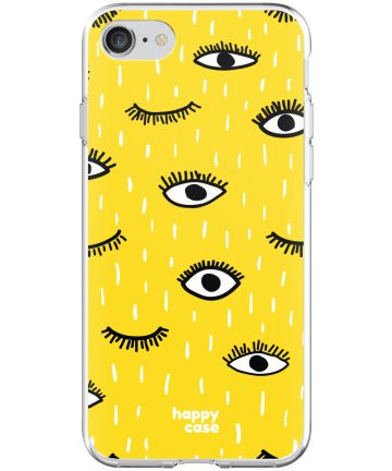HappyCase Apple iPhone 8 Flexibel TPU Hoesje Happy Eyes Print Hoesjes
