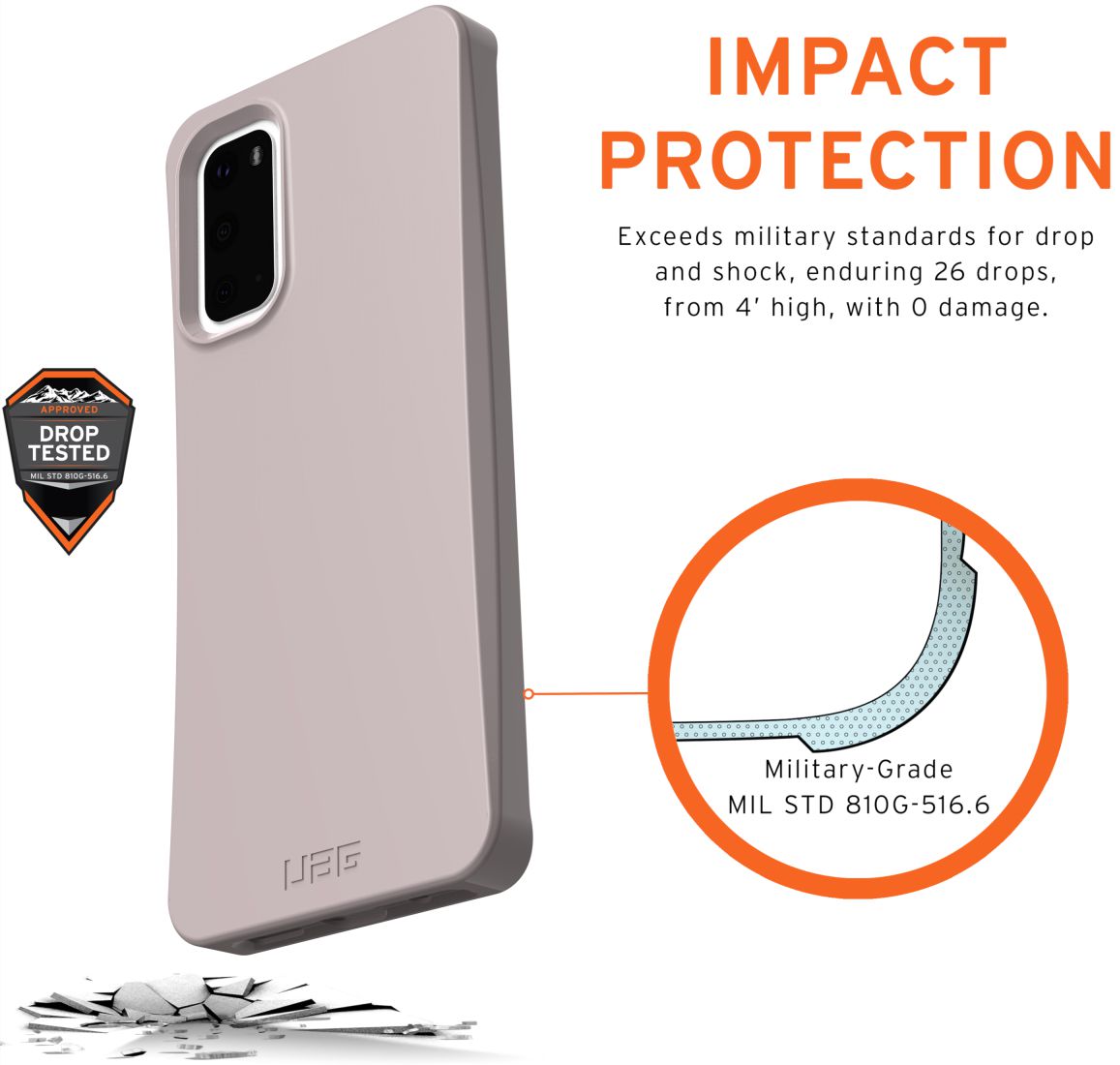 Urban Armor Gear Outback Samsung Galaxy S20 Hoesje Lilac afbeelding 3
