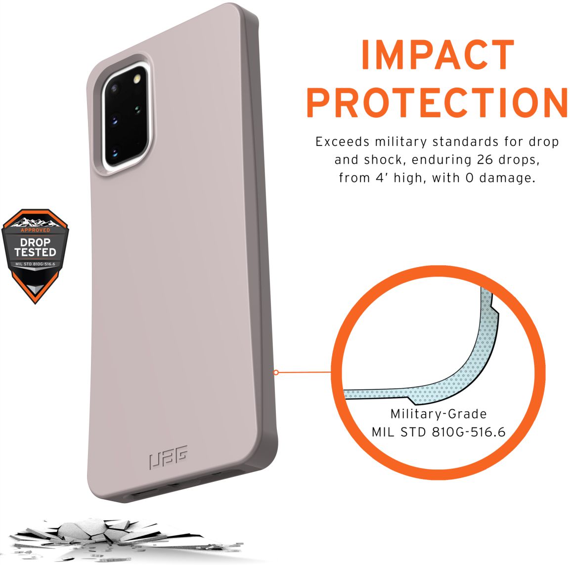 Urban Armor Gear Outback Samsung Galaxy S20 Plus Hoesje Lilac afbeelding 3