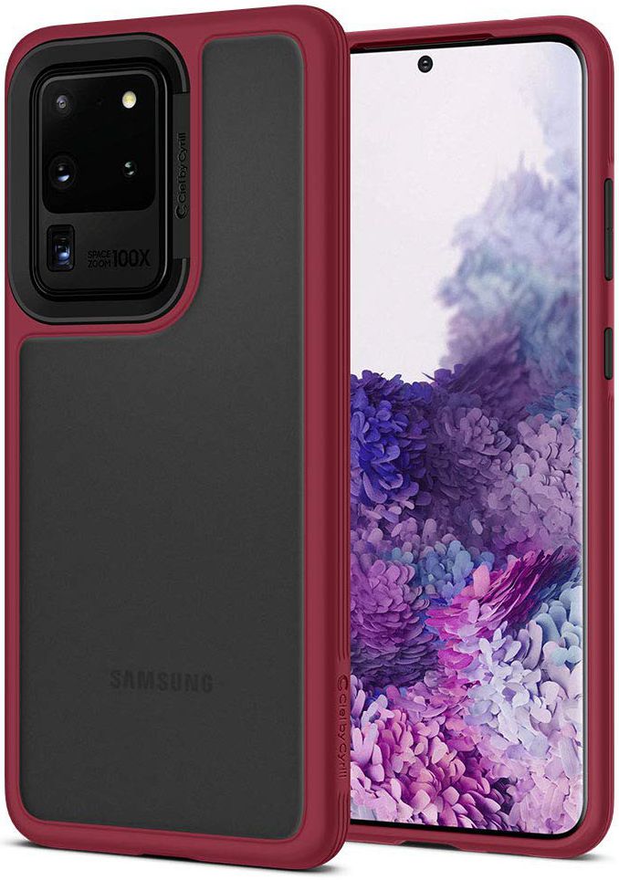 Spigen Cyrill Color Brick Samsung Galaxy S20 Ultra Hoesje Burgundy afbeelding 1