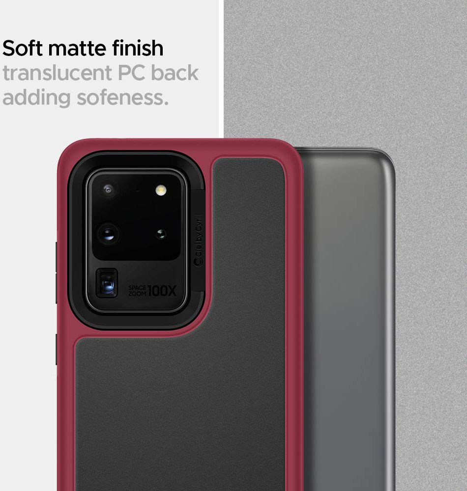 Spigen Cyrill Color Brick Samsung Galaxy S20 Ultra Hoesje Burgundy afbeelding 5