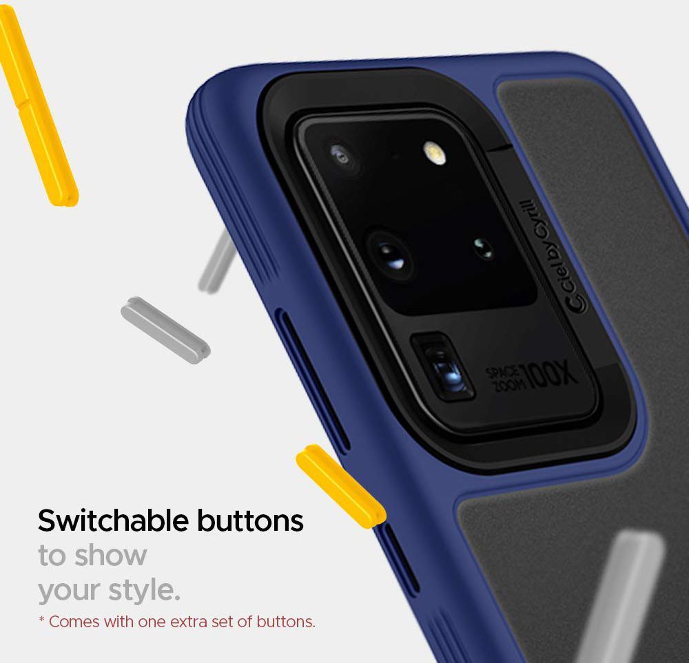 Spigen Cyrill Color Brick Samsung Galaxy S20 Ultra Hoesje Navy afbeelding 4
