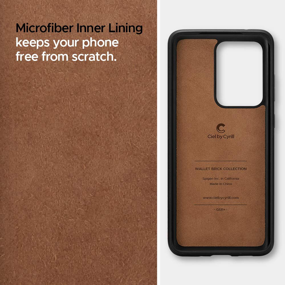 Spigen Ciel By Cyrill Samsung Galaxy S20 Ultra Wallet Brick Hoes Bruin afbeelding 6