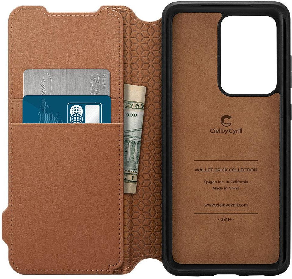Spigen Ciel By Cyrill Samsung Galaxy S20 Ultra Wallet Brick Hoes Bruin afbeelding 8