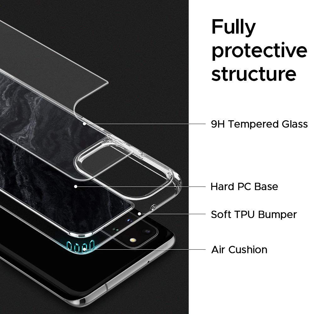 Spigen Ciel by Cyrill Cecile Samsung S20 Plus Hoesje Noir Marble afbeelding 7