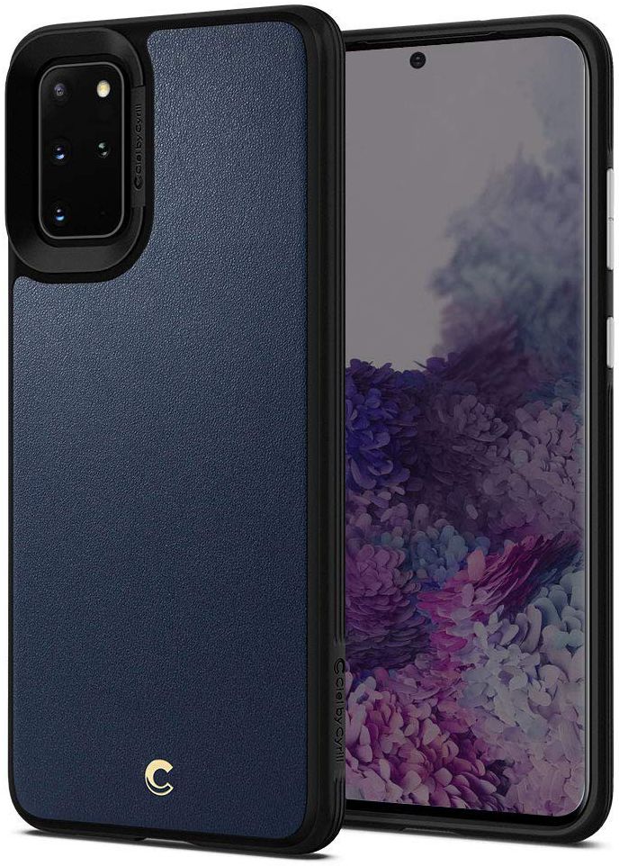 Spigen Ciel by Cyrill Leather Brick Samsung S20 Plus Hoesje Blauw afbeelding 1