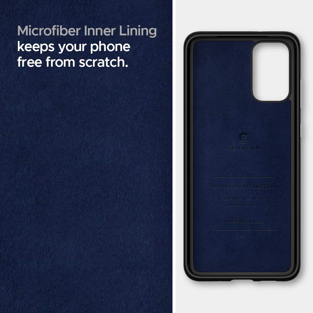 Spigen Ciel by Cyrill Leather Brick Samsung S20 Plus Hoesje Blauw afbeelding 3