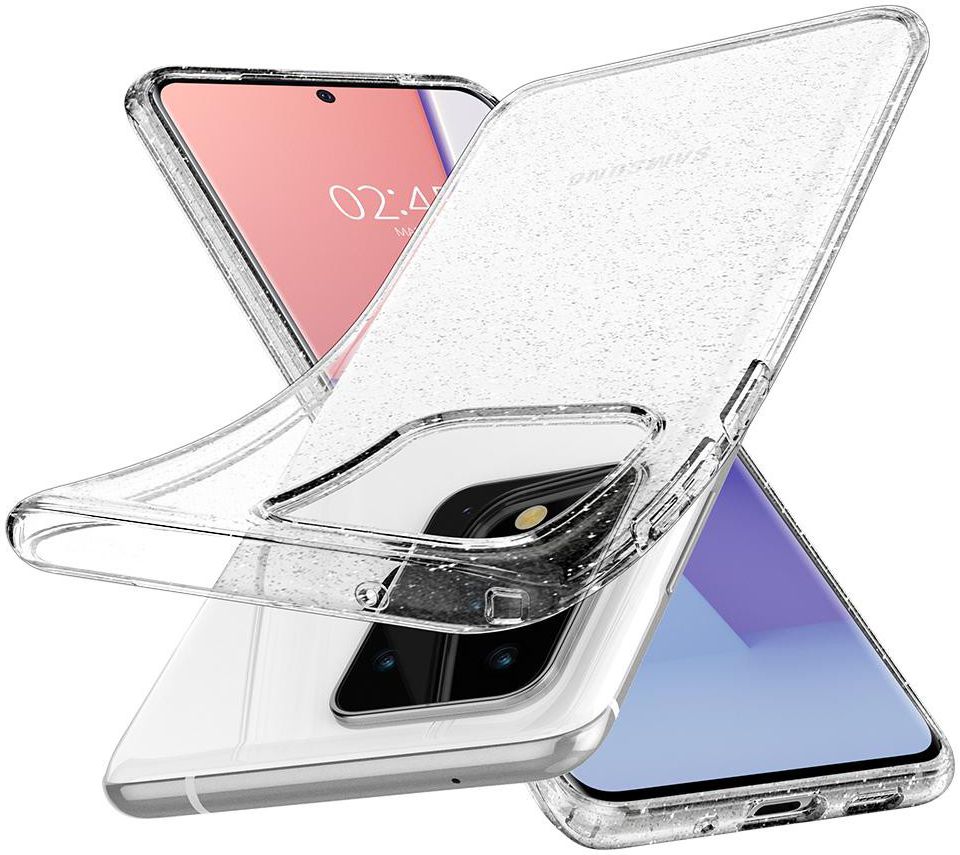 Spigen Liquid Crystal Samsung S20 Ultra Hoesje Glitter Crystal Quartz afbeelding 2