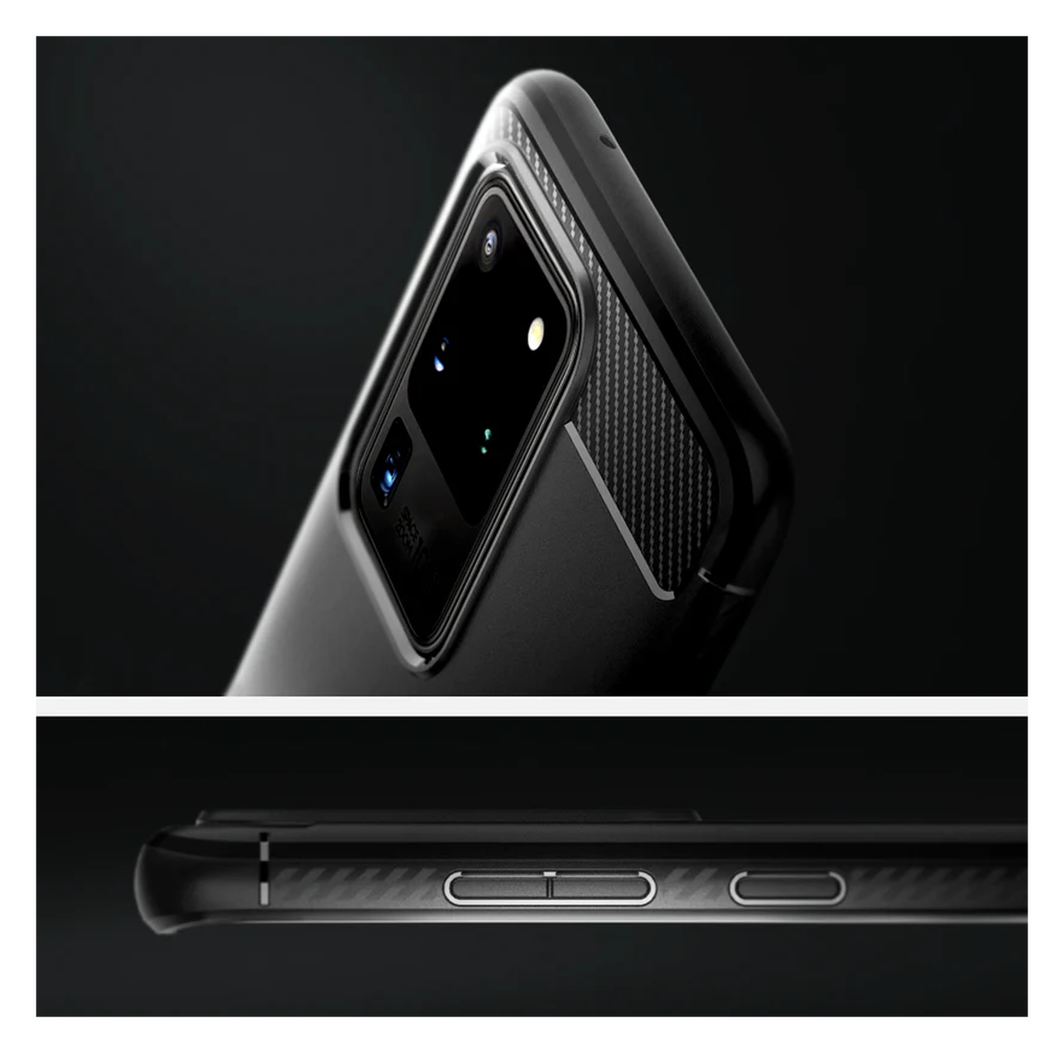 Spigen Rugged Armor Samsung Galaxy S20 Ultra Hoesje Zwart afbeelding 5