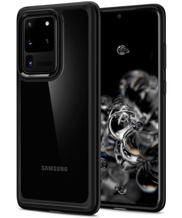 Spigen Ultra Hybrid Samsung Galaxy S20 Ultra Hoesje Transparant/Zwart Hoesjes