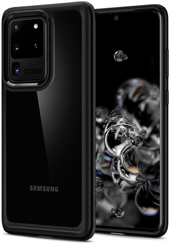Spigen Ultra Hybrid Samsung Galaxy S20 Ultra Hoesje Transparant/Zwart afbeelding 1