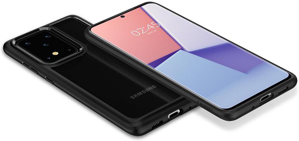 Spigen Ultra Hybrid Samsung Galaxy S20 Ultra Hoesje Transparant/Zwart afbeelding 4