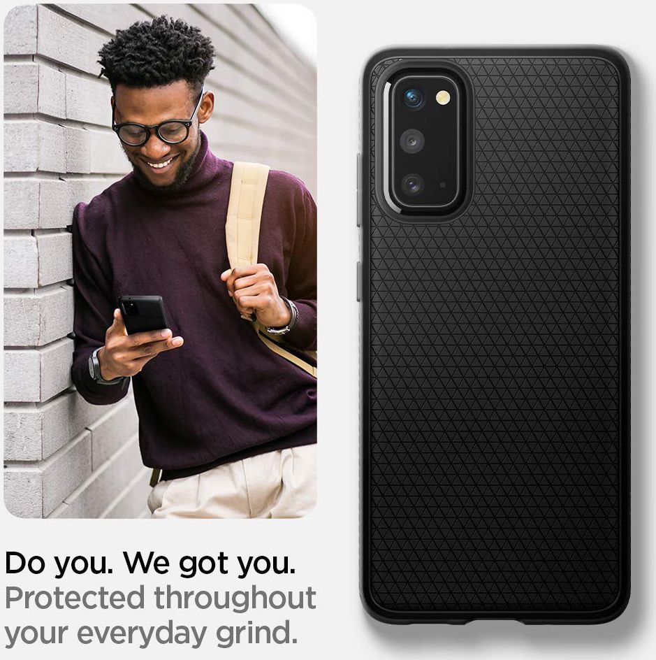 Spigen Liquid Air Samsung Galaxy S20 Hoesje Matte Zwart afbeelding 10