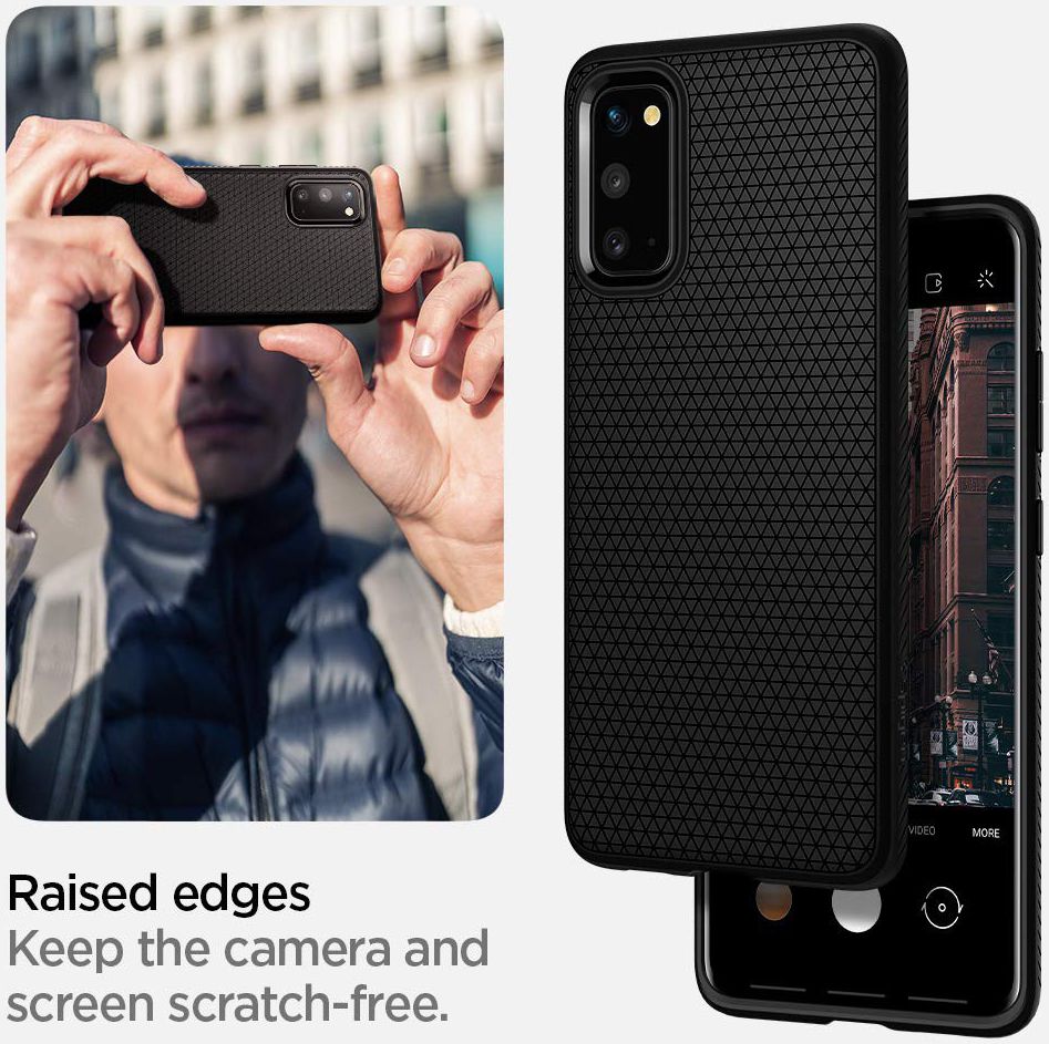 Spigen Liquid Air Samsung Galaxy S20 Hoesje Matte Zwart afbeelding 12