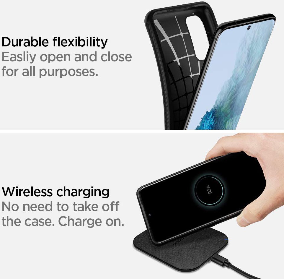Spigen Liquid Air Samsung Galaxy S20 Hoesje Matte Zwart afbeelding 13